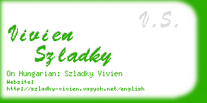 vivien szladky business card